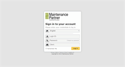 Desktop Screenshot of maintenancepartner.net
