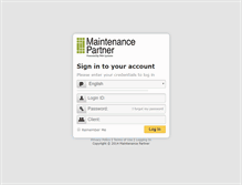 Tablet Screenshot of maintenancepartner.net